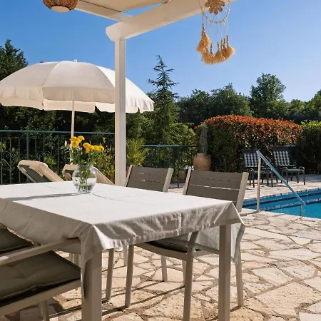 Tulip House Pool In Corfu * Poulades