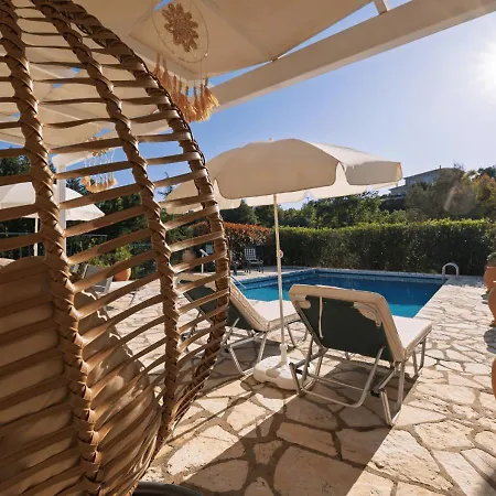 Tulip House Pool In Corfu