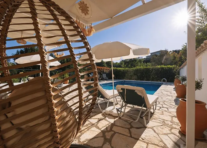 Tulip House Pool In Corfu