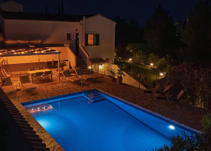 Tulip House Pool In Corfu Villa
